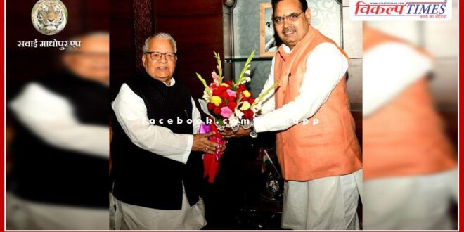 Chief Minister Bhajanlal Sharma made a courtesy call on the Governor
