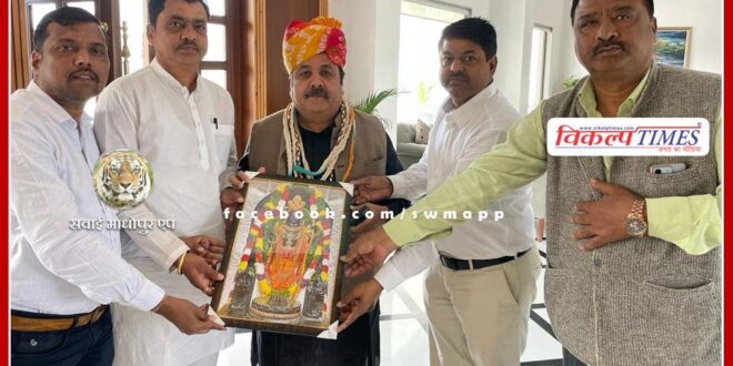 Congressmen congratulated Rajya Sabha MP and BCCI Vice President Rajeev Shukla in sawai madhopur