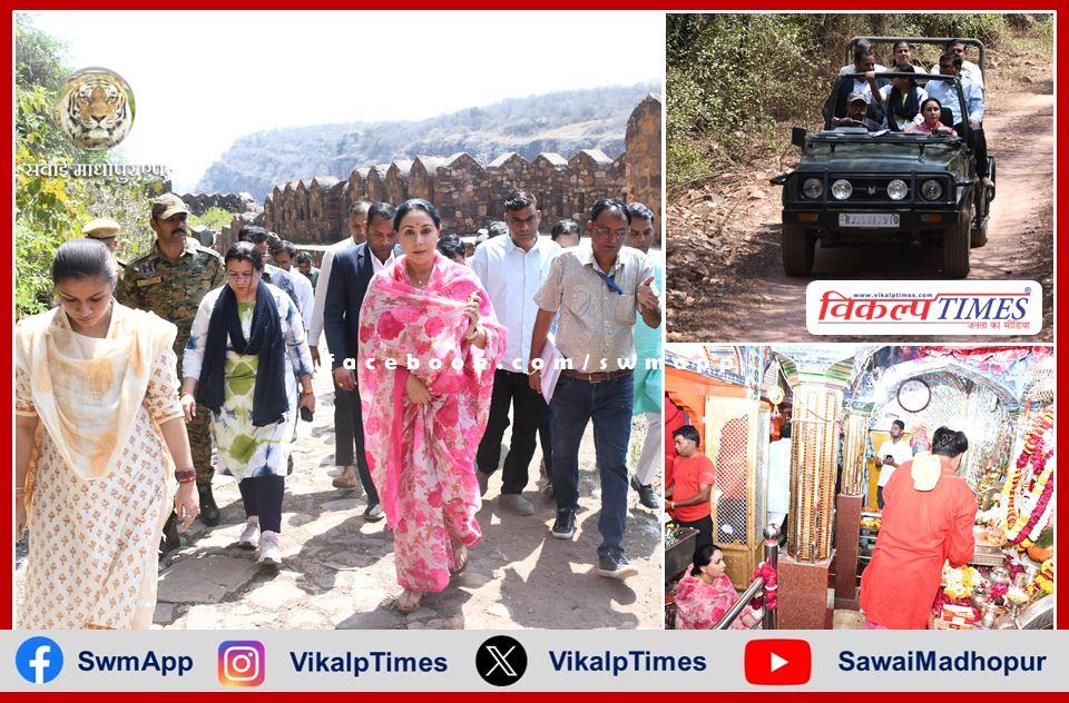 Deputy Chief Minister Diya Kumari reached Sawai Madhopur