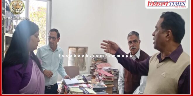 Director Integrated Child Development Services OP Bunkar inspected the directorate