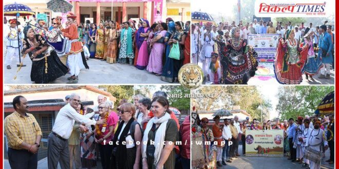 Message of tourism and voting given through Rajasthani folk art, Paddangal