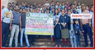 Motivated students to conserve forests and wildlife in sawai madhopur