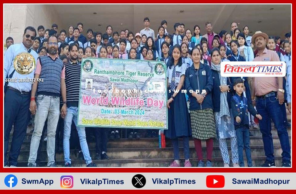 Motivated students to conserve forests and wildlife in sawai madhopur