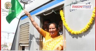 Passenger train service started for Dausa-Gangapur City, Jaskaur Meena flagged off the train.