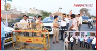 District Election Officer and Superintendent of Police conducted surprise inspection of Chowk posts