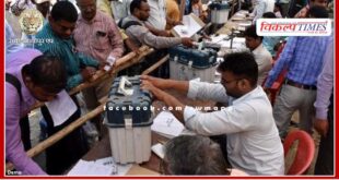 EVM-VVPAT and voting material will be distributed to polling parties at their seats