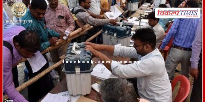 EVM-VVPAT and voting material will be distributed to polling parties at their seats