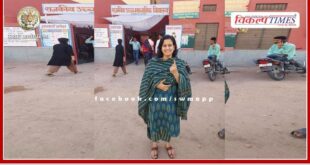 London data protection consultant Bhagyashree Swami reached Bikaner to vote from London.
