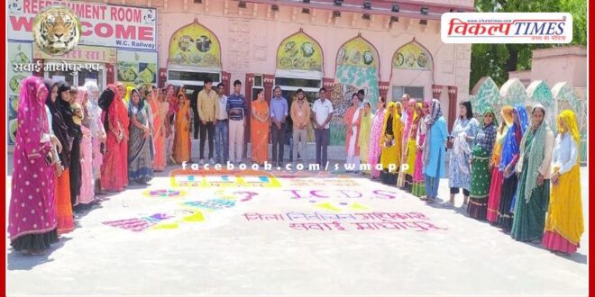 Women gave the message of 100% voting
