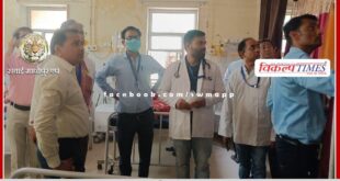 CMHO inspected Ramashray ward in sawai madhopur