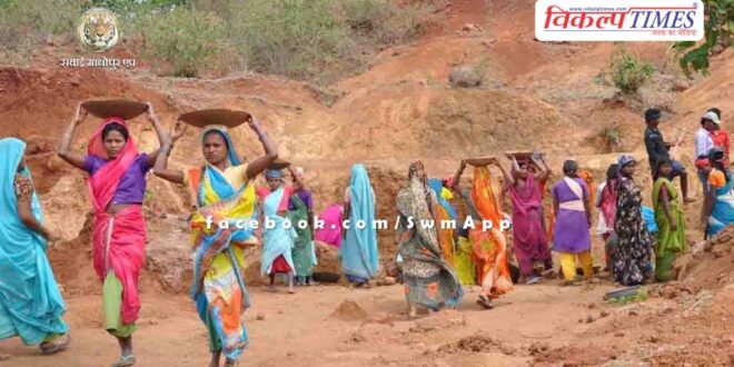 Due to scorching heat, the timing of works under Mahatma Gandhi NREGA scheme was amended in sawai madhopur