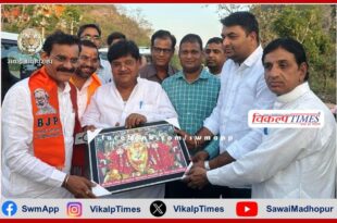 Madhya Pradesh BJP President welcomed MP Vishnudutt Sharma