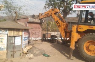 Nagar Parishad removed encroachment on Khandar bus stand in old city Sawai Madhopur