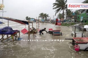 Ramal made landfall in West Bengal at a speed of 135kmph, high waves arose in the sea.