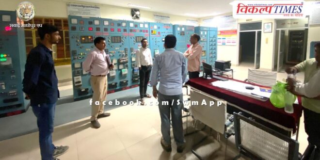 Sawai Madhopur Collector spent the night at Electricity GSS in Bhadoti town