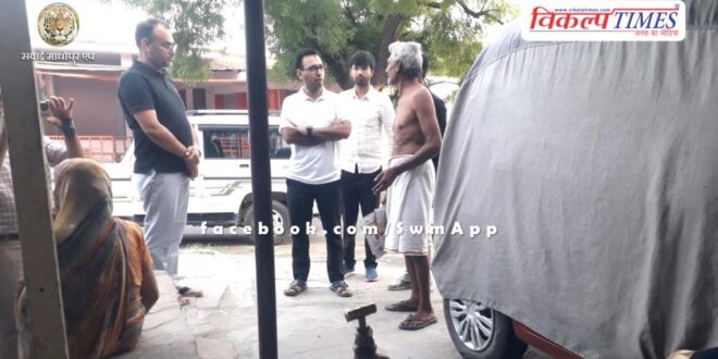 Sawai Madhopur Collector visited Bhadoti town from 5 am early morning and took stock of the arrangements for drinking water supply