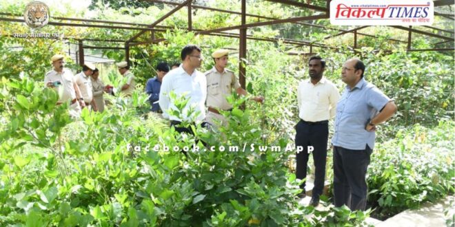 Secretary in-charge inspected Deputy Forest Conservator's office, nursery and CHC Baharwanda Khurd in sawai madhopur