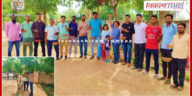 Sports trainers tied birds for voiceless birds in sawai madhopur