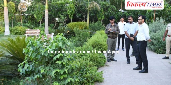 The park should be green, beautiful and convenient for the general public Collector Sawai Madhopur
