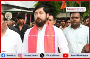 Union Minister of State for Home Nisith Pramanik reached Mehndipur Balaji