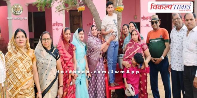 Water pot tied on World Migratory Bird Day in kaman Bharatpur