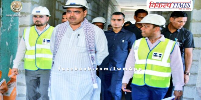 Chief Minister Bhajan Lal Sharma inspected the reconstruction work of Rajasthan House in New Delhi.