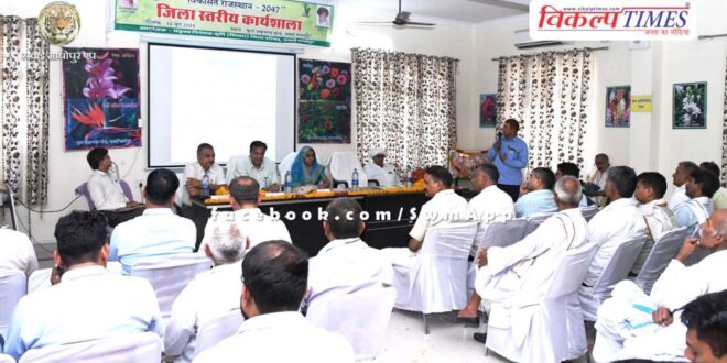 District level workshop organized by Agriculture Department under Developed Rajasthan-2047 in sawai madhopur