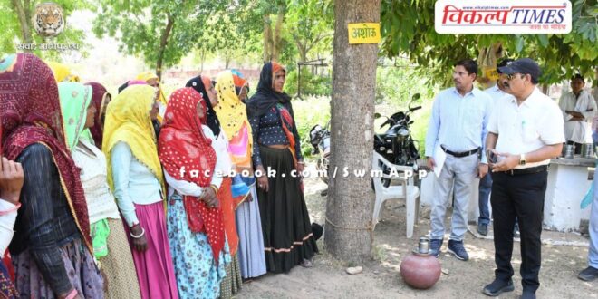 Divisional Commissioner sanwar mal verma inspected the nursery Alanpur sawai madhopur
