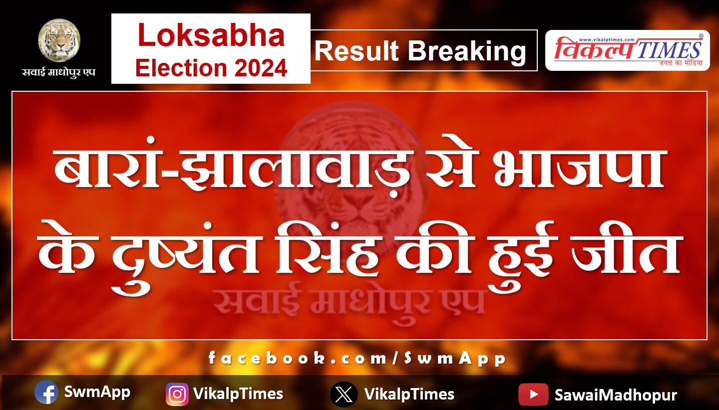 Loksabha Election Result 2024 BJP's Dushyant Singh wins from Baran-Jhalawar