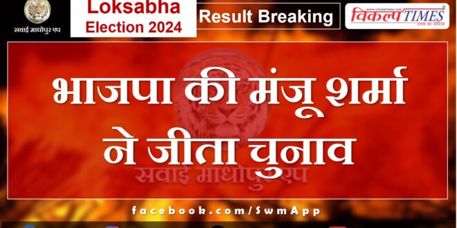 Loksabha Election Result 2024 BJP's Manju Sharma won the election from Jaipur.