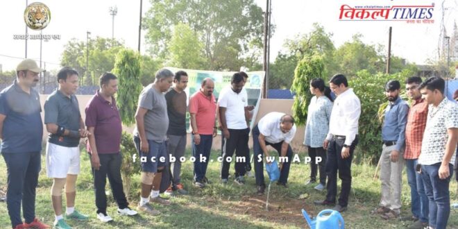 Mantown Club tied water pot for birds and plantation in sawai madhopur