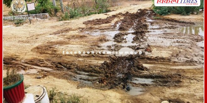 The problem of sewer line was not solved, a drain was dug to remove water from the road