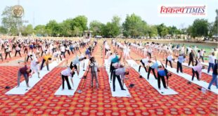 Thousands of people did yoga together in Sawai Madhopur on International Yoga Day