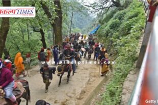 Landslide on Kedarnath Yatra route