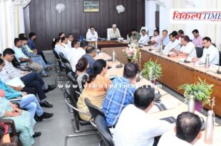 Review meeting of departmental schemes and development works was held in sawai madhopur