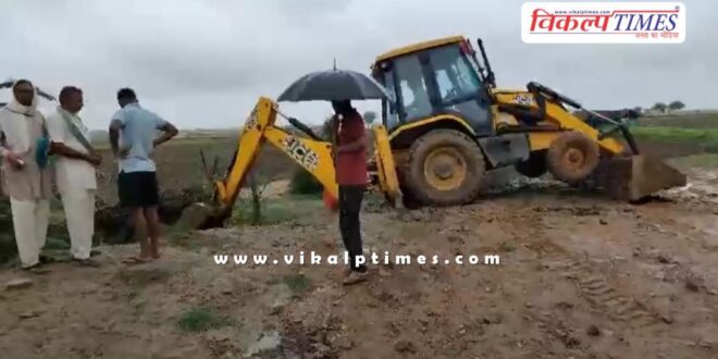 SDM serious about encroachment on government lands in Malarna Dungar Sawai Madhopur
