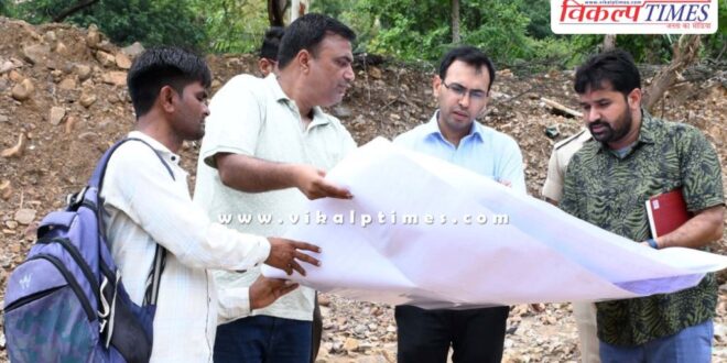 Sawai Madhopur Collector Khushal Yadav inspected the elevated road and bypass construction works of city