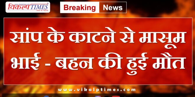 Snake Brother Sister bundi kota hospital news update 18 July 2024