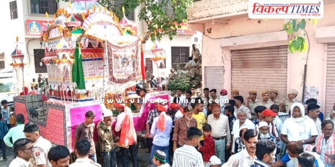 Taziya procession taken out in memory of Imam Hussain in sawai madhopur