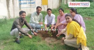 Tree plantation done in Government Higher Secondary School Sherpur Sawai Madhopur