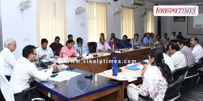 Weekly review meeting of essential services organized in sawai madhopur
