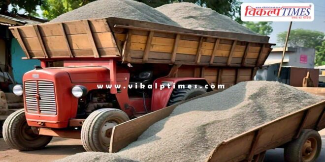 5 trolleys filled with gravel sawai madhopur news