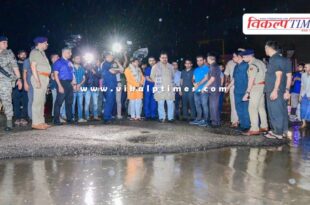 Chief Minister visited Jaipur city in heavy rain