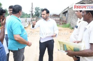 Collector inspected various under construction work sites in sawai madhopur