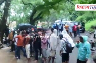 Devotees trapped in forest due to heavy rain in ranthambore sawai madhopur