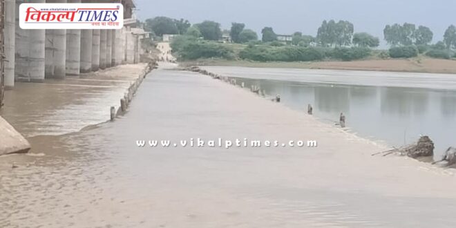 The water level of Parvati river started falling kota news