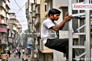 young man climbed on mobile tower in malarna dungar sawai madhopur