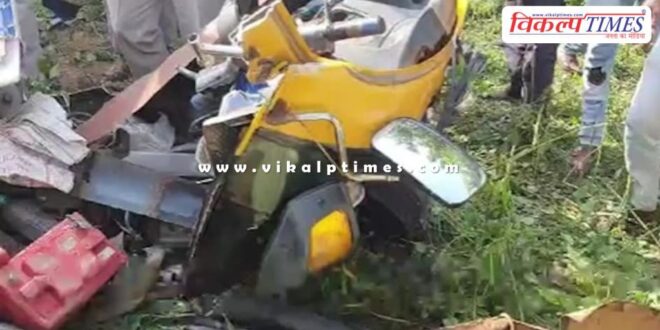 Auto Truck Accident in damoh Katni mp