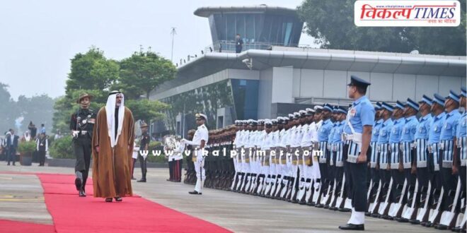 Crown Prince of Abu Dhabi Mohamed bin Zayed al nahyan arrives in delhi