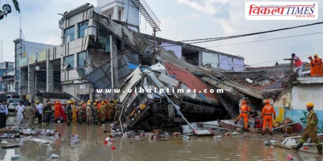 Building collapse in Lucknow Uttar Pradesh